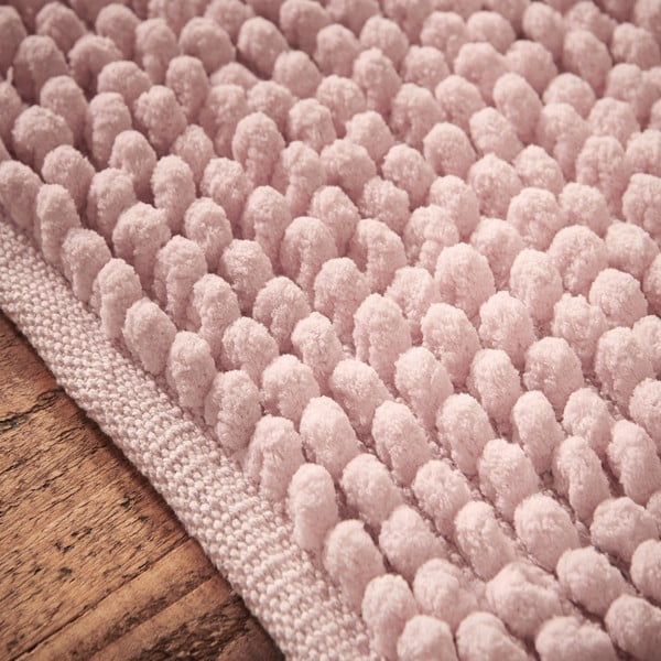 Rosa Badematte, 50 x 120 cm Aspen Bobble - Bianca-image-2