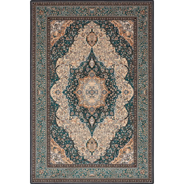Grüner Wollteppich 133 × 180 cm Charlotte - Agnella