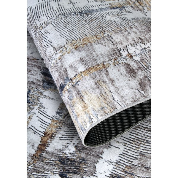 Hellgrauer Teppich, 120 × 160 cm Malard Anthracite Gold - Elle Decoration-image-3