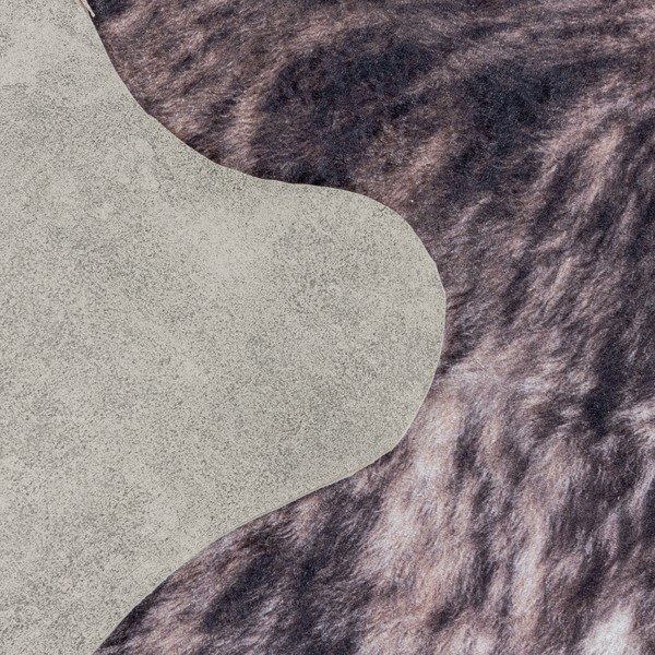 Dunkelbraunes Kunstleder, 100 × 135 cm Etosha - Ayyildiz Carpets-image-4