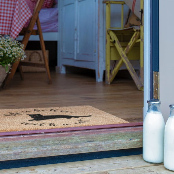 Fußmatte aus Kokosfasern, 40 × 60 cm Life Is Better With a Cat - Artsy Doormats-image-3