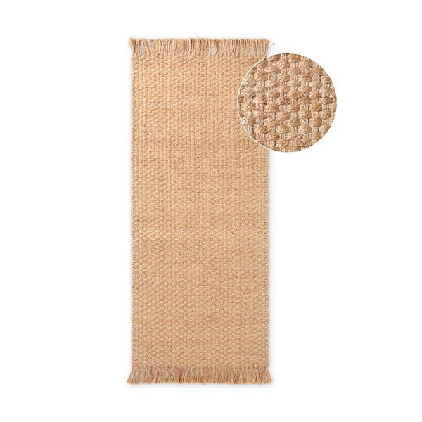 Doppelseitiger/handgewebter Jute-Läufer in Naturfarbe, 80 x 300 cm Fjord - Hanse Home-image-4