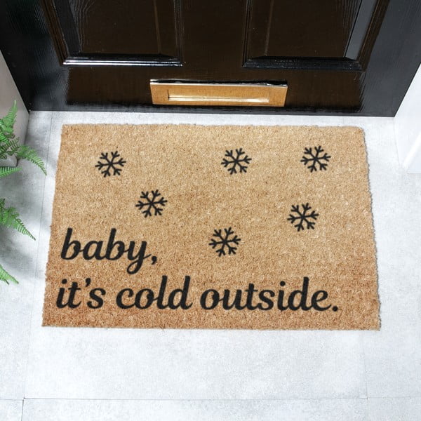 Fußmatte mit Weihnachtsmotiv aus Kokosfasern, 40 x 60 cm Baby It's Cold Outside - Artsy Doormats-image-2