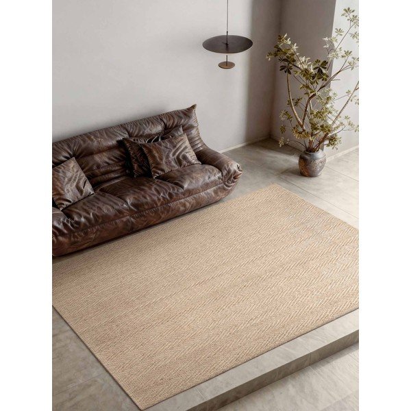 Handgewebter Jute-Teppich in Naturfarbe, 160 x 230 cm Mirabelle - Villeroy&Boch-image-1