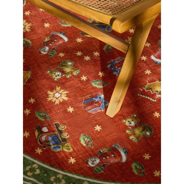 Roter/grüner runder Teppich mit Weihnachtsmotiv, Ø 160 cm Toy's Delight Nostalgic Noel Red Green - Villeroy&Boch-image-2