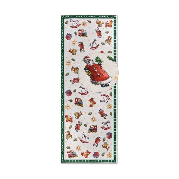Grüner Läufer mit Weihnachtsmotiv, 80 x 200 cm Toy's Delight Green Christmas - Villeroy&Boch