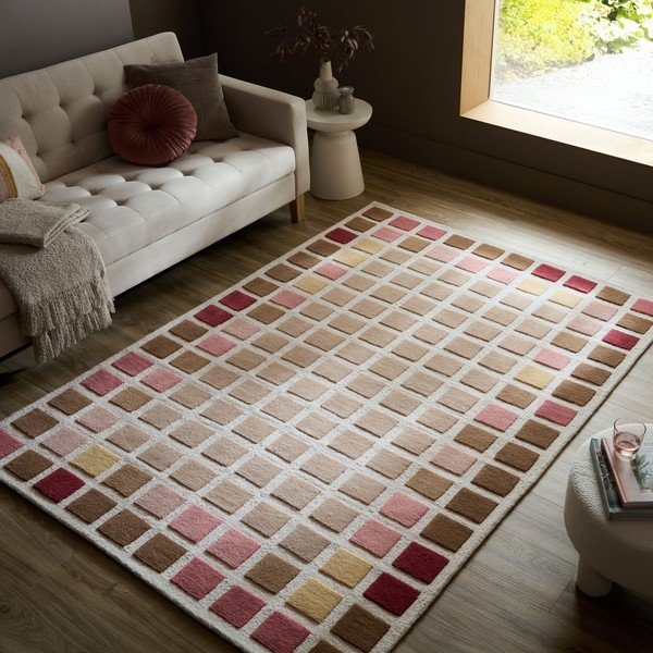 Rosa, handgewebter Wollteppich, 160 × 230 cm Renga Wool - Flair Rugs-image-1