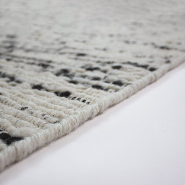 Grauer/elfenbeinfarbener, handgewebter Wollteppich, 140 × 200 cm Ellsa - Flair Rugs-image-4