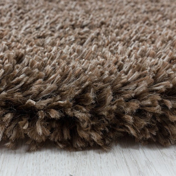 Dunkelbrauner Teppich, 80 × 150 cm Fluffy - Ayyildiz Carpets-image-4