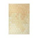 Ockergelber, waschbarer, handgewebter Baumwollteppich, 140 × 200 cm Sweet Honey - Lorena Canals
