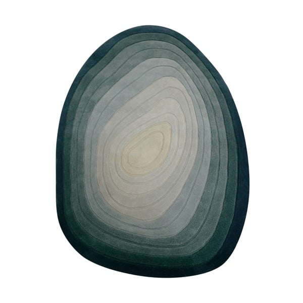 Blauer Wollteppich, 160 × 230 cm Puddle Ombre Wool - Flair Rugs