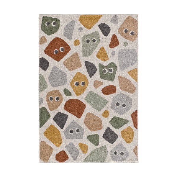 Cremefarbener Kinderteppich 120 x 170 cm Beats - Universal