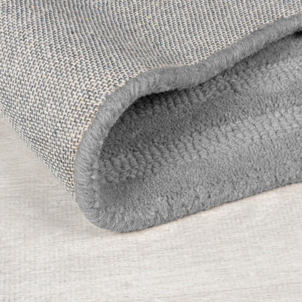 Grauer, handgewebter Wollteppich, 160 × 230 cm Zen Rectangles - Flair Rugs-image-3