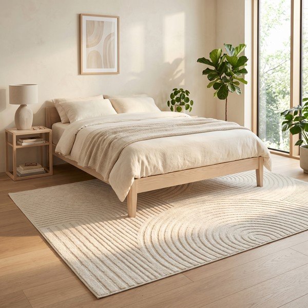Cremefarbener Teppich 200x290 cm Whirl – ESTE-image-2
