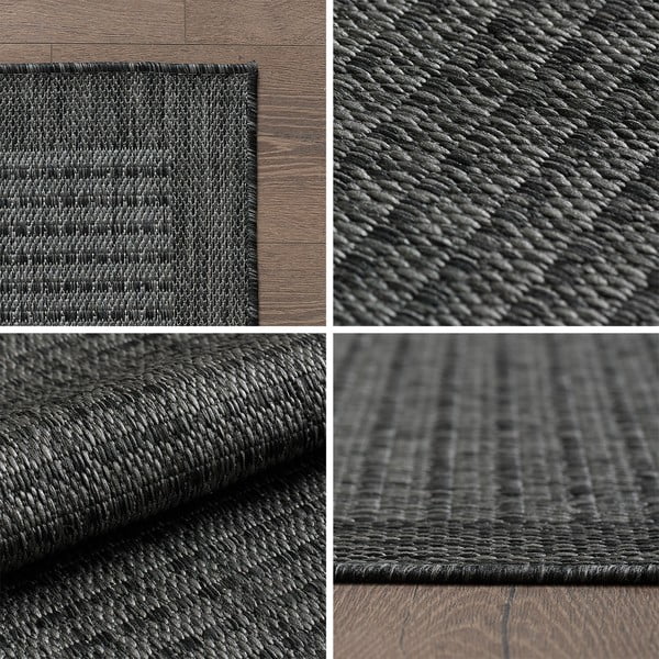 Dunkelgrauer runder Outdoor-Teppich, Ø 160 cm Giza 1410 - Ayyildiz Carpets-image-4