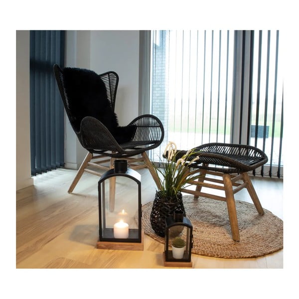 Schwarzes Schafsfell 50 x 85 cm Lambskin - House Nordic-image-3