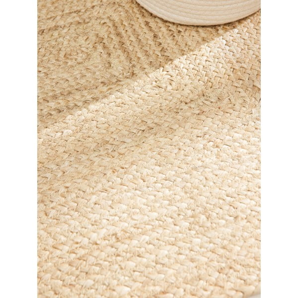 Doppelseitiger/handgewebter Jute-Teppich in hellem Naturton, 160 x 230 cm Juno - Hanse Home-image-3