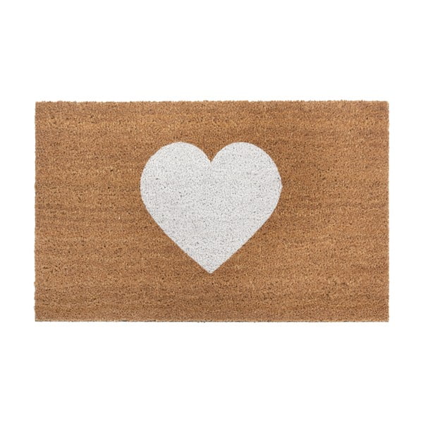 Fußmatte 45 × 75 cm White Heart - Hanse Home