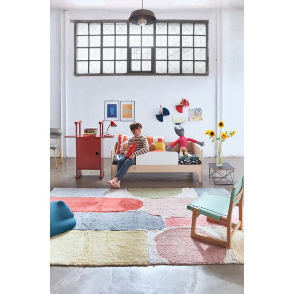 Waschbar/Handgefertigt Kinderteppich Wolle 170x240 cm Abstract – Lorena Canals-image-4