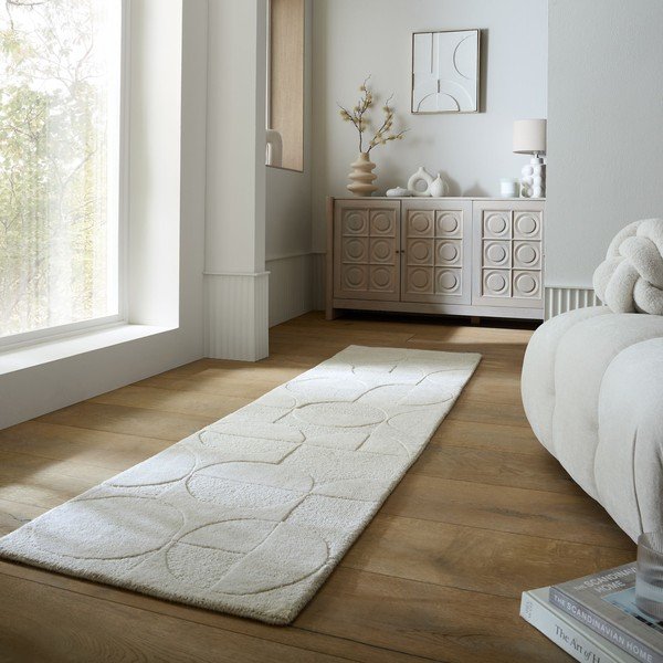 Handgewebter Wollläufer in Elfenbeinfarbe, 60 x 230 cm Gigi - Flair Rugs-image-1
