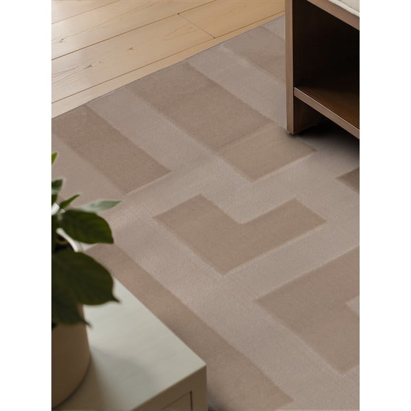 Beiger Teppich 120 × 170 cm Perles Onyx - Elle Decoration-image-3