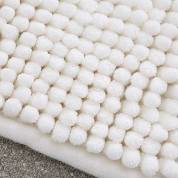 Beigefarbene Badezimmermatte, 50 × 80 cm Bobble - Catherine Lansfield-image-2