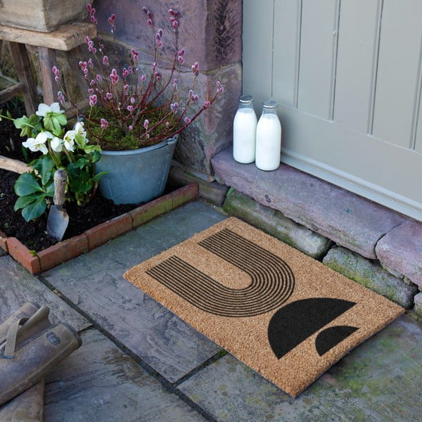 Fußmatte aus Kokosfasern, 40 x 60 cm Half Moon - Artsy Doormats-image-2
