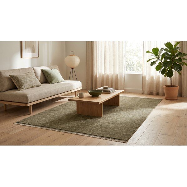 Dunkelgrüner Teppich 160 x 230 cm Puro - ESTE-image-3