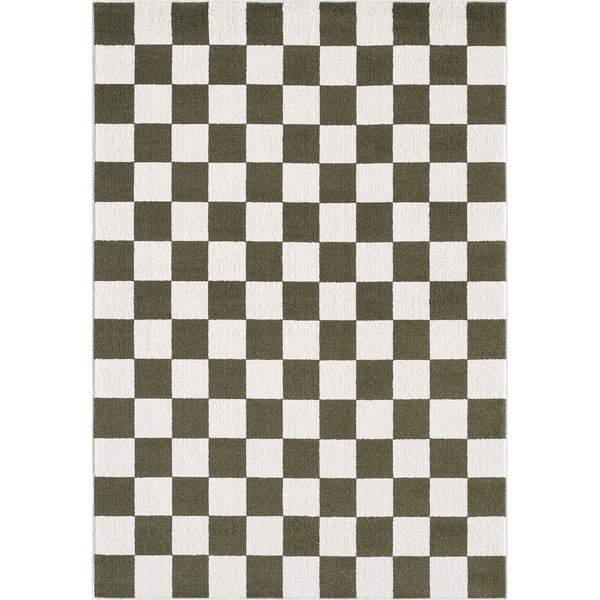 Grüner/cremefarbener Teppich 200x290 cm Bistro – ESTE