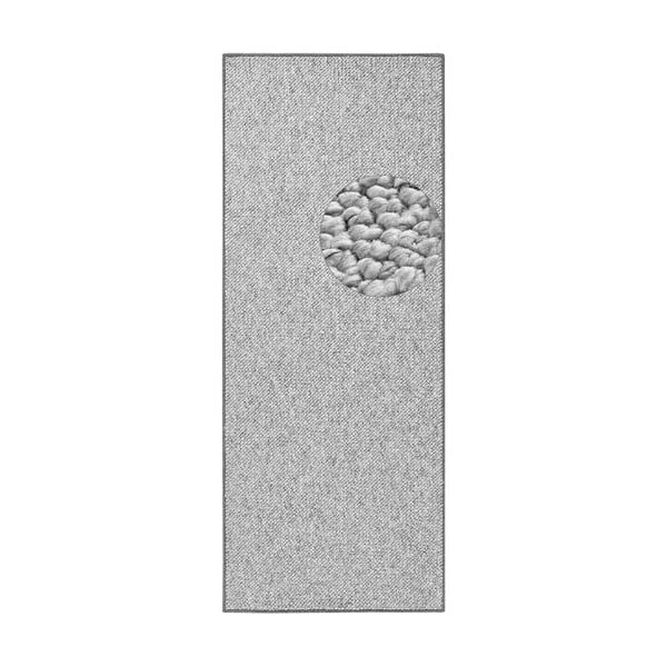 Grauer Läufer 80 x 200 cm Wolly - Hanse Home