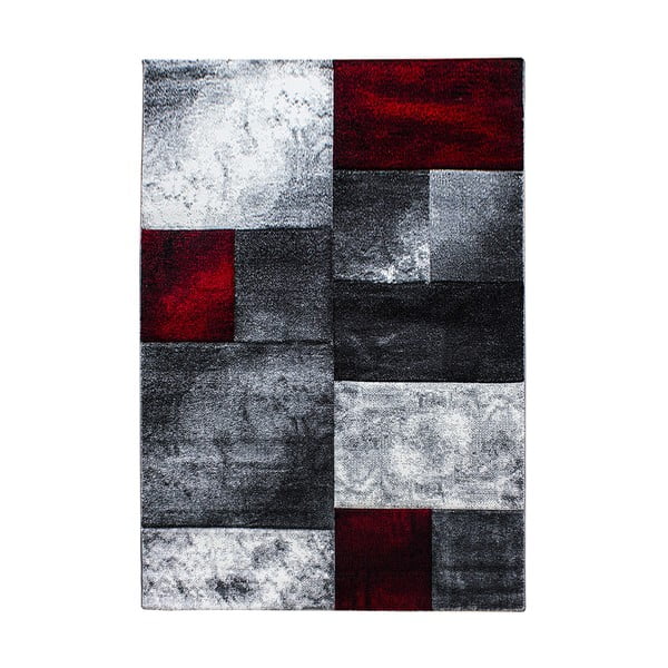Weinrot-grauer Teppich, 80 × 150 cm Hawaii - Ayyildiz Carpets