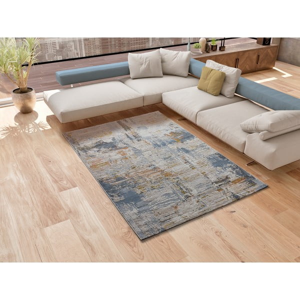 Beige/graublauer Teppich 192 × 290 cm Springs - Universal-image-1