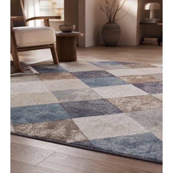 Blau/beiger Teppich 160 × 235 cm Terrain - Hanse Home-image-3