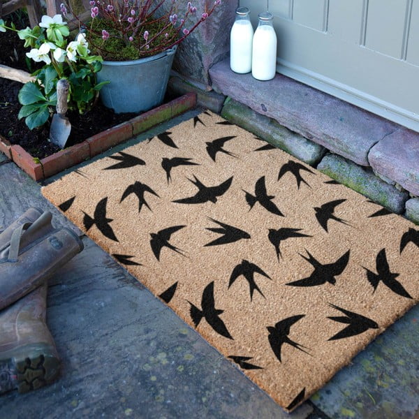 Fußmatte aus Kokosfasern, 40 x 60 cm Swallows - Artsy Doormats-image-2