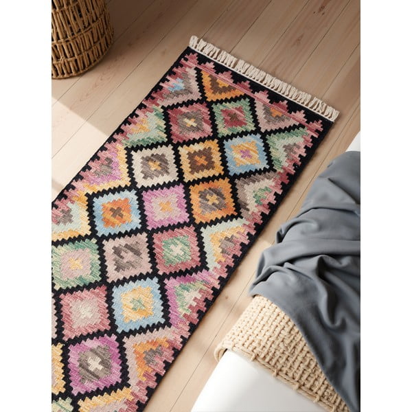 Doppelseitiger/handgewebter Läufer aus Wolle, 60 x 190 cm Kamal Zara - Hanse Home-image-2