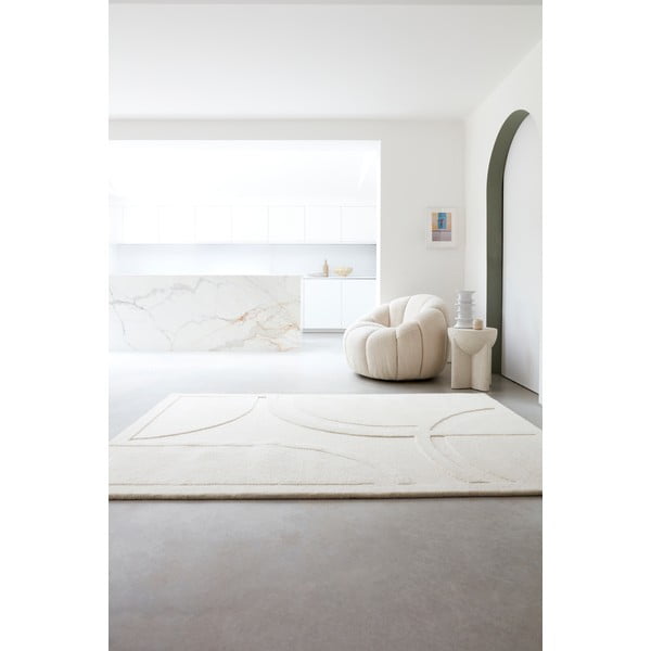 Weißer Wollteppich, 160 × 230 cm Olsen - Asiatic Carpets-image-2