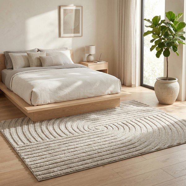 Beiger Teppich 120 × 170 cm Serenity - ESTE-image-2