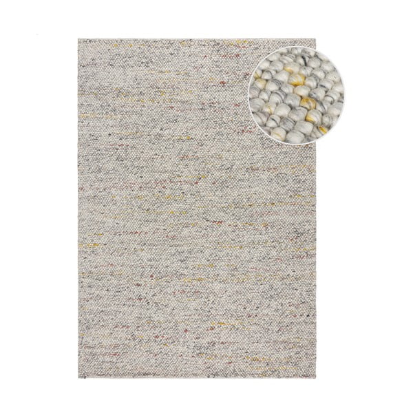 Cremefarbener, handgewebter Teppich mit Wollanteil, 120 × 170 cm Minerals - Flair Rugs