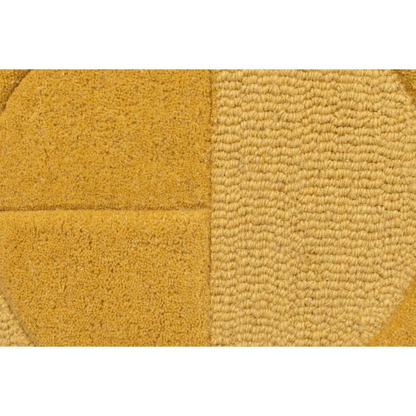 Gelber Wollteppich, 200 × 290 cm Gigi - Flair Rugs-image-3