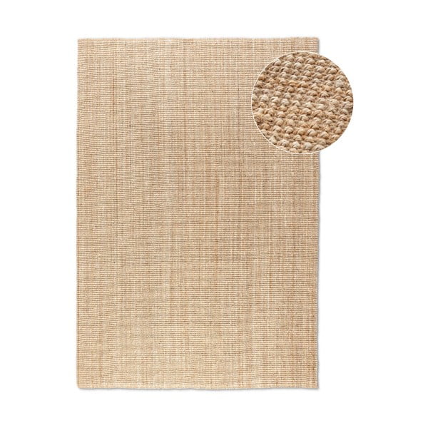 Jute-Teppich in Naturfarbe, 190 × 280 cm Bouclé - Hanse Home