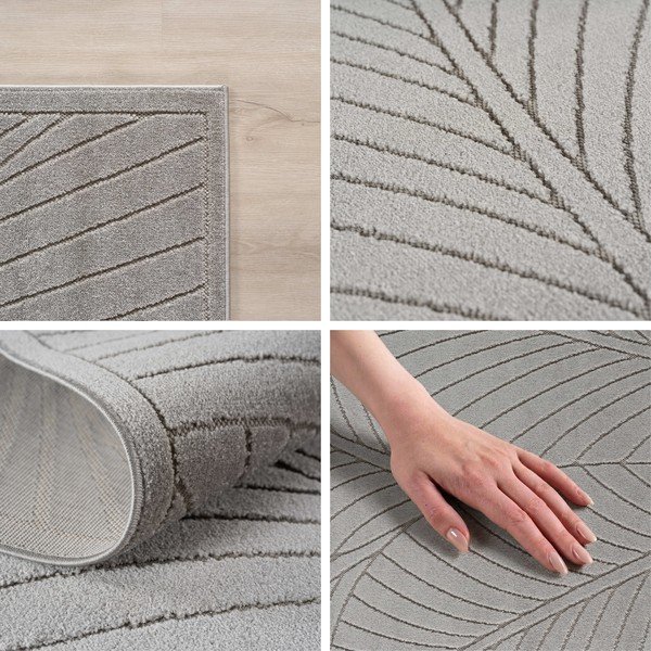 Laufmatte für drinnen und draußen in Silber, 80 x 250 cm Nova 1203 - Ayyildiz Carpets-image-2