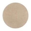 Beiger runder Wollteppich, Durchmesser 160 cm Zen Garden - Flair Rugs