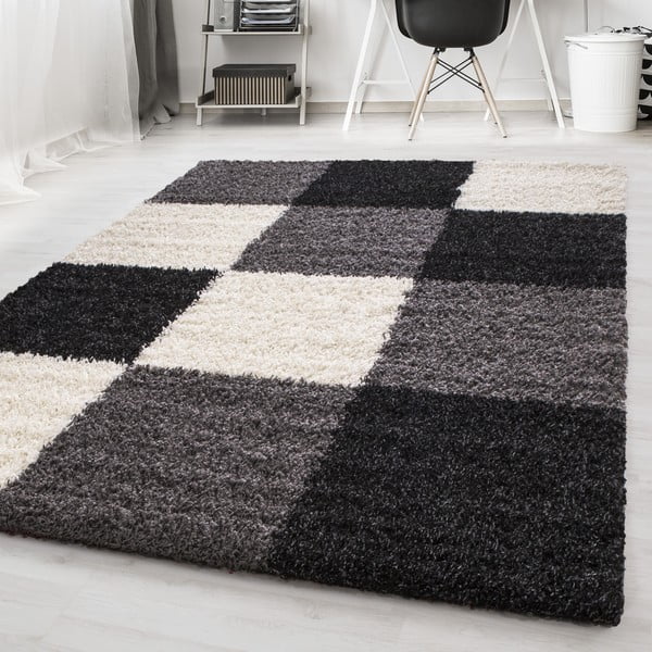 Schwarz-weißer Teppich, 120 × 170 cm Life - Ayyildiz Carpets-image-1