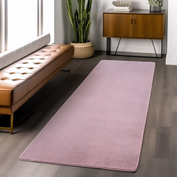 Hellrosa, waschbarer Läufer, 80 x 250 cm Joy 1400 - Ayyildiz Carpets-image-1
