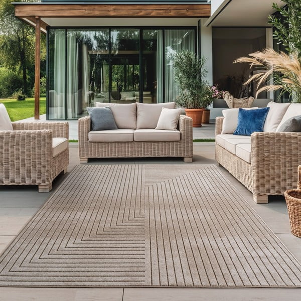 Beiger Teppich für den Innen- und Außenbereich, 120 × 170 cm Nova 1202 - Ayyildiz Carpets-image-1