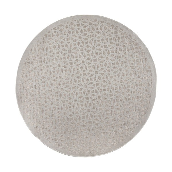 Grauer runder Teppich für den Außenbereich, Ø 160 cm Argento - Flair Rugs