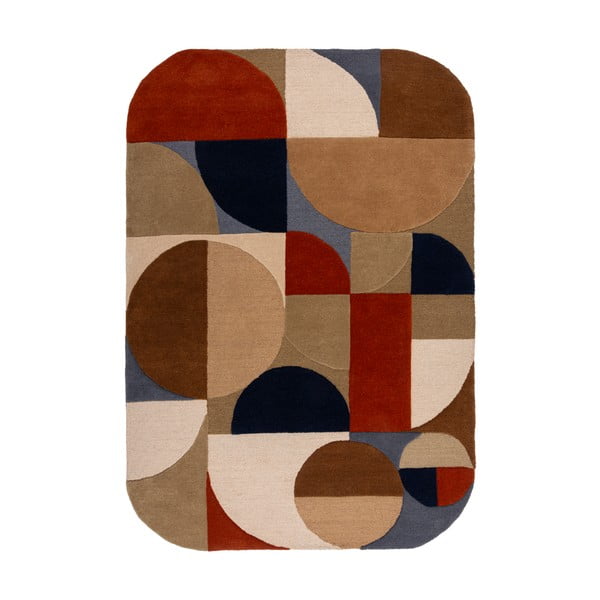 Handgewebter Wollteppich in Terrakotta-Farbe, 120 x 170 cm Mia Arch - Flair Rugs