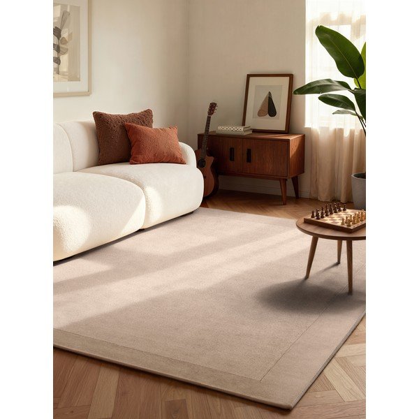 Beiger, handgewebter Teppich mit Wollanteil, 160 x 230 cm Kivi Beige - Villeroy&Boch-image-1