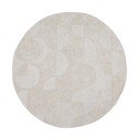 Handgewebter runder Wollteppich in Elfenbeinfarbe, Durchmesser 160 cm Gigi - Flair Rugs