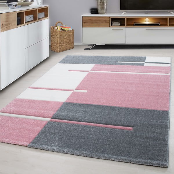 Rosa-grauer Teppich, 120 × 170 cm Hawaii - Ayyildiz Carpets-image-1